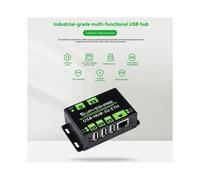 10X Waveshare Concentrador USB Multifuncional de Industrial con 3 Puertos USB Extensibles y Puerto Ethernet de 100 M (USB-HUB-3U-ETH)