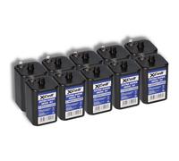 10x XCell 4R25 6V 9500mAh Pila Bloque, para Bombillas Intermitentes,