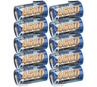 10x Xcell Racing Unicelular NI-MH 4500mAh 1,2V sub C X4500SCR Con Z Soldadura
