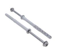 10x180 Hex Torx Tornillos y Tapones Fast-K Heavy Duty por Keple Paquete de 25 Tornillos de Montaje de Pared Tapones de Pared con Acero Inoxidable Tornillos de Anclaje de Pared y Juego de Tapones