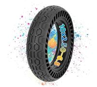 10x2.50-6.5 Neumático Sólido para Scooter con Diseño de Panal, 10 Pulgadas Sin Cámara Antipinchazos, Neumático de Caucho para Patinete Eléctrico Delantero o Trasero, Neumatico