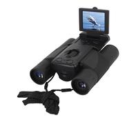 10x25 Binoculares Compactos, 48MP 2.5k Binoculares Digitales con Pantalla de Color de 2 Pulgadas, Visión Grande C Grabador de Fotos de Video con Tarjeta de Almacenamiento, Fácil (Silver) (Black)