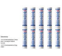 10x400g LIQUI MOLY 3520 LM 47 Grasa De Larga Duración + MoS2 Cartucho Lubricante