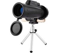 10x42 HD Monocular Compact BAK4 Prism FMC Lens Life Monocular Impermeable a Prueba de Golpes con Adaptador de teléfono Inteligente y trípode para observación de Aves Adultas, telescopio Mono