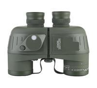10x50 LLL Visión nocturna Estabilizado Telémetro Telescopios Brújula Binoculares militares(Groen)