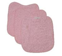 10XDIEZ Babero bebé algodón rizo con plástico impermeable (Palo Rosa - 29x33cm)
