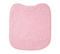 10XDIEZ Babero bebé algodón rizo con plástico impermeable (Rosa - 29x33cm)