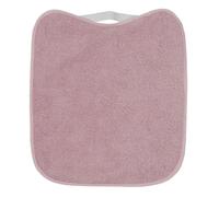 10XDIEZ Babero rizo plastico con goma rosa palo (Palo Rosa - 29x33cm)
