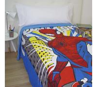 10XDIEZ Colcha de Verano Estampado Infantil - Colcha de Cama Individual Ligera (Cama de 90cm - Spiderman)