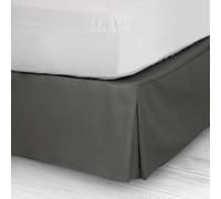 10XDIEZ Cubre Canapé de Cama, Loneta Lisa - Cama 160cm, Dim Gris | En 60% algodón y 40% poliéster, color dim gris, tamaño cama 160cm, para vestir el somier con Faldón de 30 cm