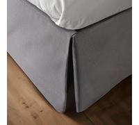10XDIEZ Cubre Canapé de Cama, Loneta Lisa - Cama 160cm, Sun Gris | En 60% algodón y 40% poliéster, color sun gris, tamaño cama 160cm, para vestir el somier con Faldón de 30 cm