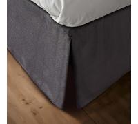 10XDIEZ Cubre Canapé de Cama, Loneta Lisa - Cama 180cm, Sun Negro | En 60% algodón y 40% poliéster, color sun negro, tamaño cama 180cm, para vestir el somier con Faldón de 30 cm