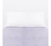 10XDIEZ Funda Almohada algodón percal 200 Hilos Blanco (Blanco - 155x45cm (para Almohada de 135cm))