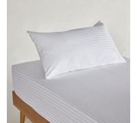 10XDIEZ Funda Almohada poliéster algodón (Blanco - 135x45cm (para Almohada de 135 cm))