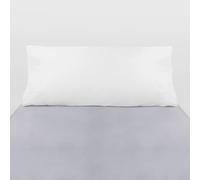 10XDIEZ Funda Almohada poliéster algodón (Blanco - 160x45cm (para Almohada de 150cm))