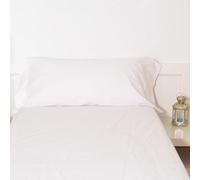10XDIEZ Funda Almohada poliéster algodón (Blanco - 170x45cm (para Almohada de 150cm))