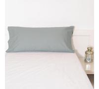 10XDIEZ Funda Almohada poliéster algodón (Gris - 155x45cm (para Almohada de 135cm))