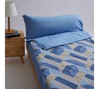 10XDIEZ Funda de Saco Nórdico - Cama de 80cm, Ocean Indigo | En 52% poliéster y 48% algodón, color ocean indigo, tamaño cama de 80cm, estilo moderno, para tu edredón