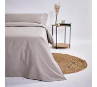 10XDIEZ Funda Nórdica (Cama + Almohadas) - Cama de 135cm, Lisa Lino