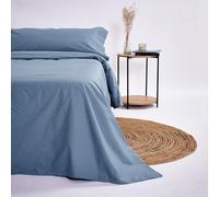 10XDIEZ Funda Nórdica (Cama + Almohadas) - Cama de 180cm, Lisa Indigo