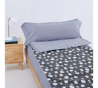10XDIEZ Funda Saco Ajustable nórdico Cats (Gris - Cama de 80cm)
