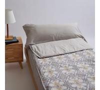 10XDIEZ Funda Saco Ajustable nórdico Griselda (Beige - Cama de 105cm)