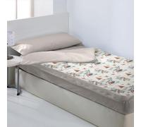10XDIEZ Funda Saco Nórdico Ajustable Boy Scout Cama 80 cm, con Cremalleras | Edredón infantil y juvenil con bajera elástica y funda de almohada a juego, 52% poliéster 48% algodón