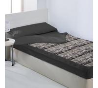 10XDIEZ Funda Saco Nórdico Ajustable City Cama 90 cm, con Cremalleras | Edredón infantil y juvenil con bajera elástica y funda de almohada a juego, 52% poliéster 48% algodón
