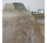 10XDIEZ Manta coralina Alpes beig (Visón - Cama de 135 o 150 cm - 240x240 cm)