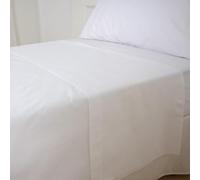 10XDIEZ Sábana encimera Blanca algodón 230x280 (Blanco - Cama de 135cm)