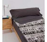 10XDIEZ Saco Nórdico Ajustable - Cama de 90cm, city | En 52% poliéster y 48% algodón, estilo moderno, para vestir la cama completa, combina sábana, funda y almohada a juego