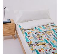 10XDIEZ Saco Nórdico Ajustable - Cama de 90cm, pretzel | En 52% poliéster y 48% algodón, estilo moderno, para vestir la cama completa, combina sábana, funda y almohada a juego