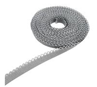 10yards/Lot 10mm Lace Elastic Ribbon Fold Over Spandex Band For Sewing Trim Waist Garment Accessory(Grey)