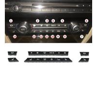 11/12/14 piezas Cubierta del interruptor del calentador del botón del aire acondicionado del tablero de instrumentos para BMW Serie 5 6 7 X5 X6 F10 F18 F06 F12 F01 F02 F15 F16 (modelo D-14 piezas SET)