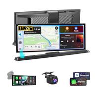 11,26 Pantalla Carplay Coche CarPlay & Android Auto Inalámbricos Pantalla para Coche con 1080P Cámara Marcha Atras, Pantalla Coche con Bluetooth/GPS Navegación/Control por Voz/Soporte Estilo OEM