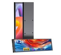 11.26 pulgadas Mini monitor FHD 1920 x 440 IPS, pequeño monitor con HDMI y tipo-C para CPU GPU pantalla de temperatura, Aida64 PC caso pantalla portátil para Raspberry Pi y portátil, material metálico