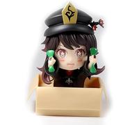 11,5 cm/4,52 pulgadas Genshin Impact Trébol Hu Tao PVC Coleccionable Game Action Figure PVC, Multicolor (Color: Negro)