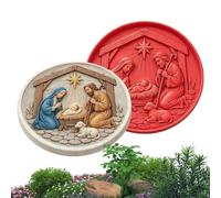 11.81 Inch Concrete Molds For Silicone Christian DIY Decor Stepping Stones