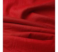 (11,99€/m) Lino Natural - Tela 100% lino puro - Gran textura - Estructura granulada - 20 colores - Por metro (Rojo rubí)