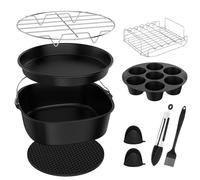 11 accesorios para airfryer con COSORI XXL 5,5 L 6,2 L, freidora de aire caliente, accesorio para freidora de aire caliente COSORI Turboblaze XXL 6L, sin BPA, compatible con Ninja MAX PRO 6,2L Cecotec