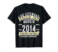 11 Años Cumpleaños Las Leyendas nacen en Agosto 2014 Camiseta