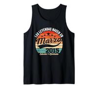 11 años Cumpleaños Las Leyendas Nacen en Marzo de 2015 Camiseta sin Mangas