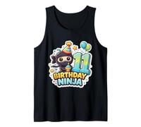 11 años cumpleaños Ninja Boys Once 11th Party Undécimo Camiseta sin Mangas