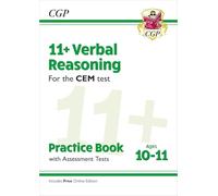 11+ CEM Verbal Reasoning Practice Book & Assessment Tests - Ages 10-11 (with Online Edition) (CGP CEM 11+ Ages 10-11)