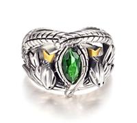 (11) Clásicos de la moda Anillo de cristal Película El anillo de Barahir de Aragorn, El señor de los
