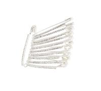 11 clips de cintura de aleación ajustables - Agarre seguro para pantalones, chales y uso al aire libre (diseño seguro para niños) Pin de cintura de aleación, W, como se describe