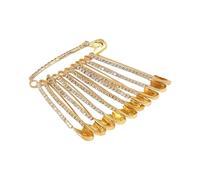 11 clips de cintura de aleación ajustables - Agarre seguro para pantalones, chales y uso al aire libre (diseño seguro para niños) Pin de cintura de aleación, W, como se describe