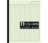 11 Column Ledger Book: Simple Eleven Column for Bookkeeping and Accounting | Log Book for Small Business and Personal Use: Beige Cover