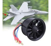 11 Cuchillas Hélice De Ventilador, D2627 4900 KV Accesorios Para Modelo De Avión Rc Rc Hélice Ventilador con Motor Sin Escobillas para EDF 50 mm