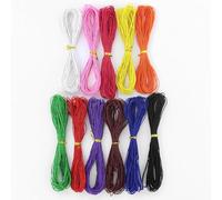 11 cuerdas elásticas para manualidades, collares, joyas, manualidades (11 colores)